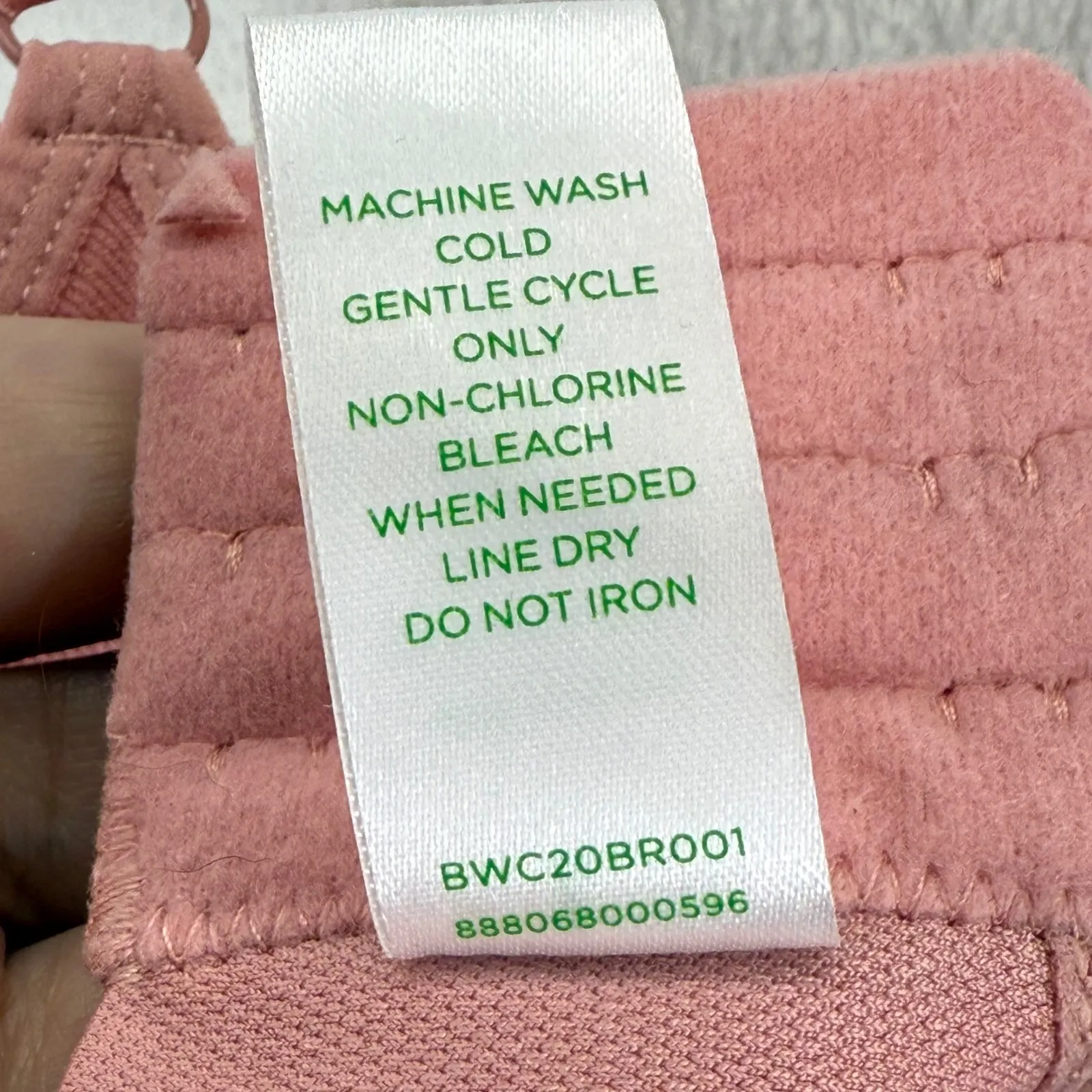 dip Women's‎ Wireless Bra Size L Lightly Padded Adjustable Straps Rose Pink Size L - Image 5