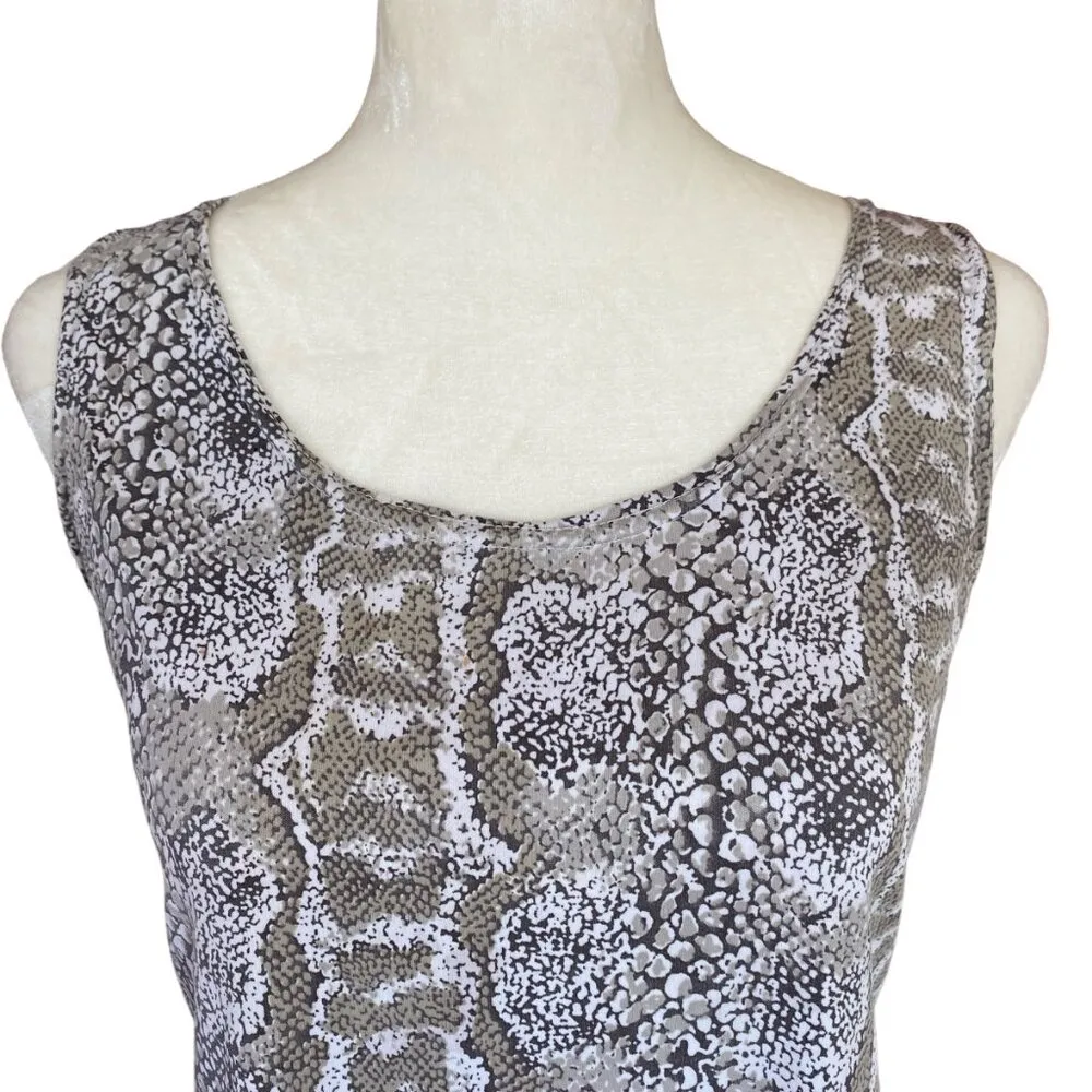 Rich's Sportswear Inc women's size small sleeveless tank style tunic tank dress Tan - Image 6