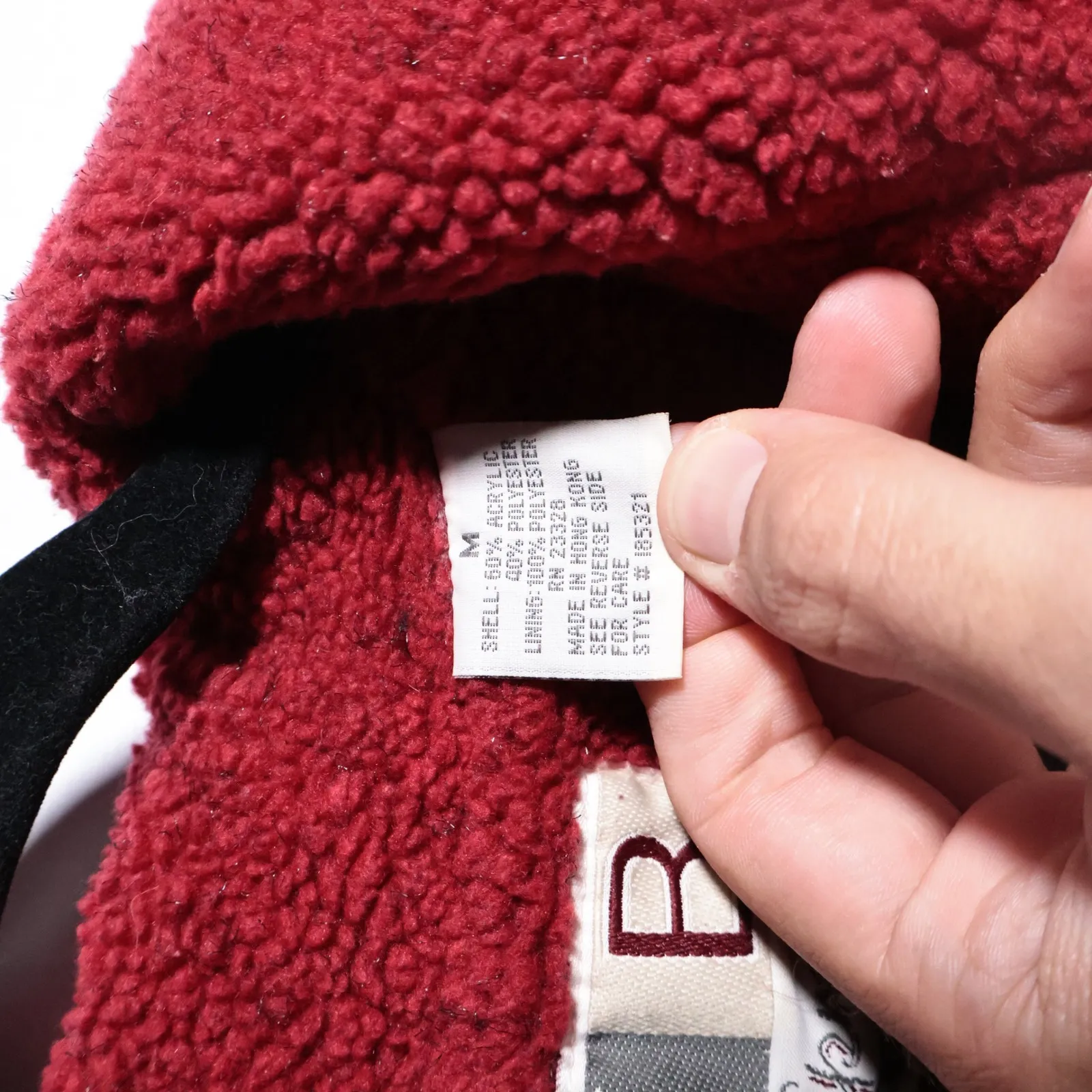 VTG‎ KB Kristen Blake Womens Red Sherpa Fleece Button Front Teddy Jacket M 90s Size M - Image 3