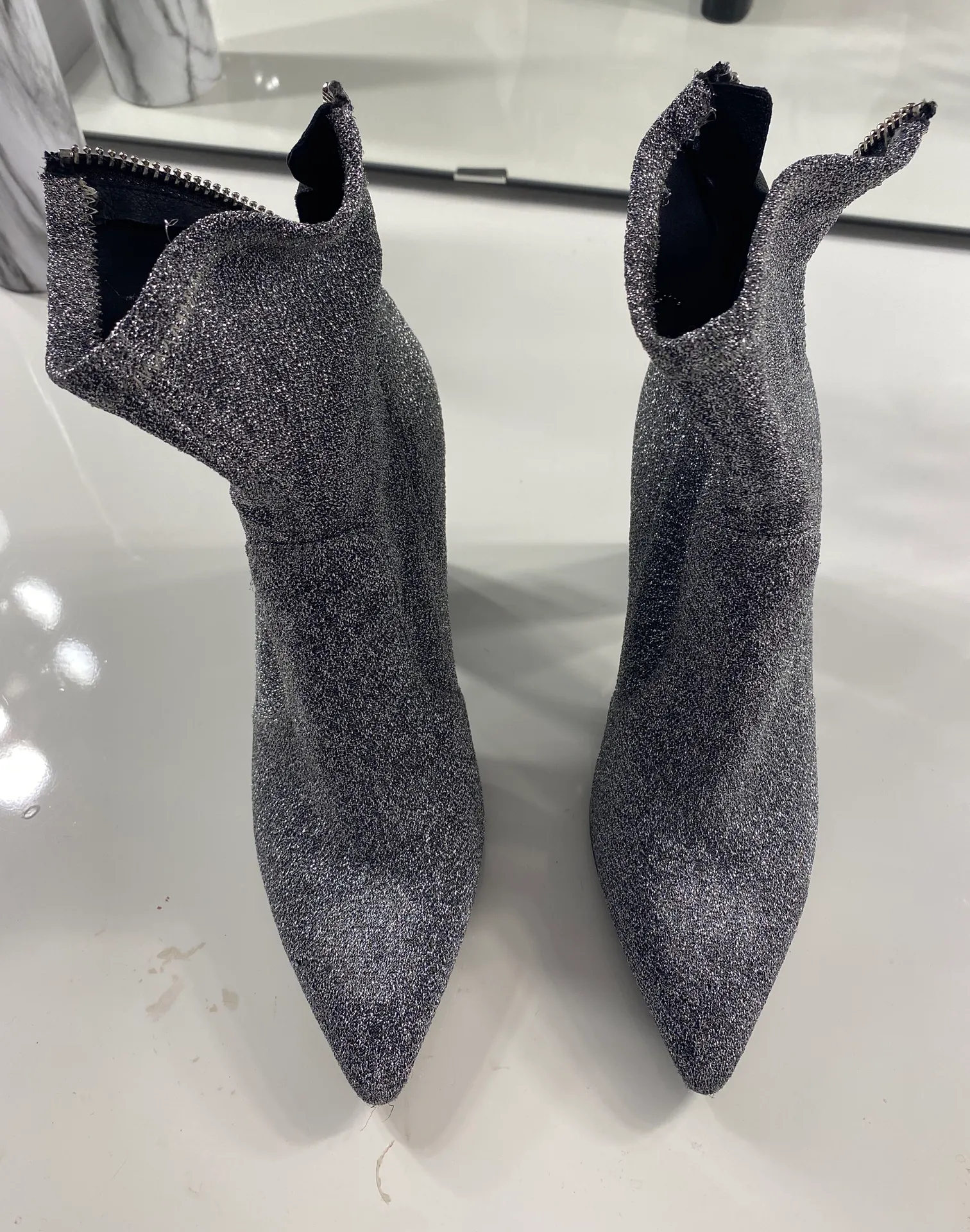 booties Silver Size 7.5 - Image 4