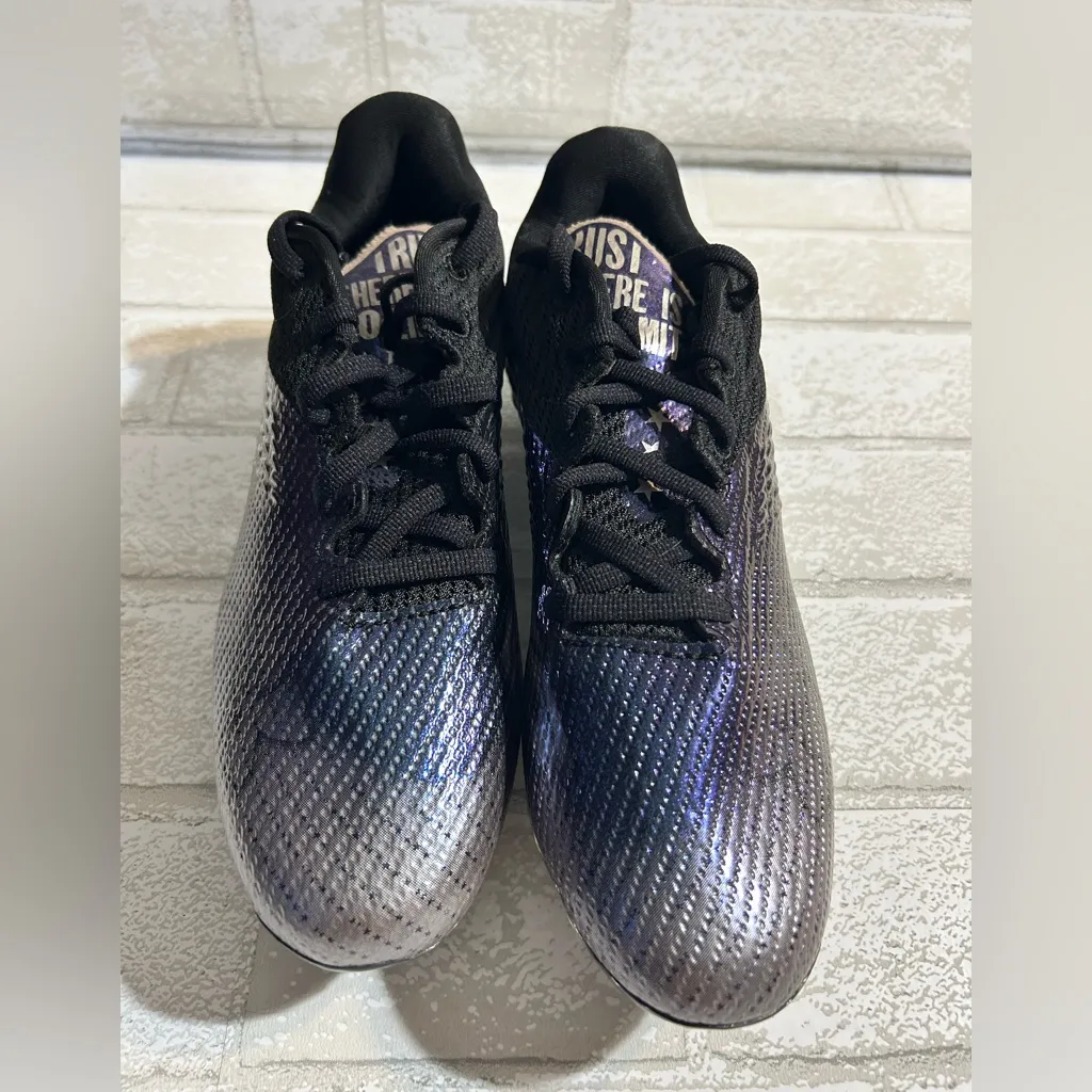 Under Armour Black and Metallic Soccer Cleats - Image 2