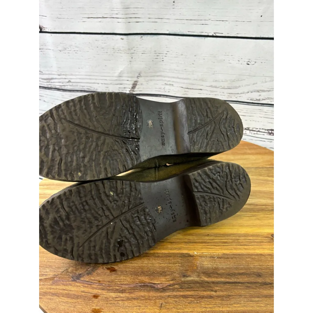 Women's Easy Spirit Martha Stewart Olive Green Suede Ankle Boots 7.5 - Image 11