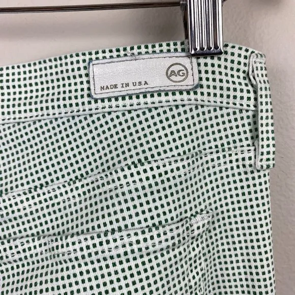 Adriano‎ Goldschmied The Legging Ankle Super Skinny Pants 32R Green White - Image 7