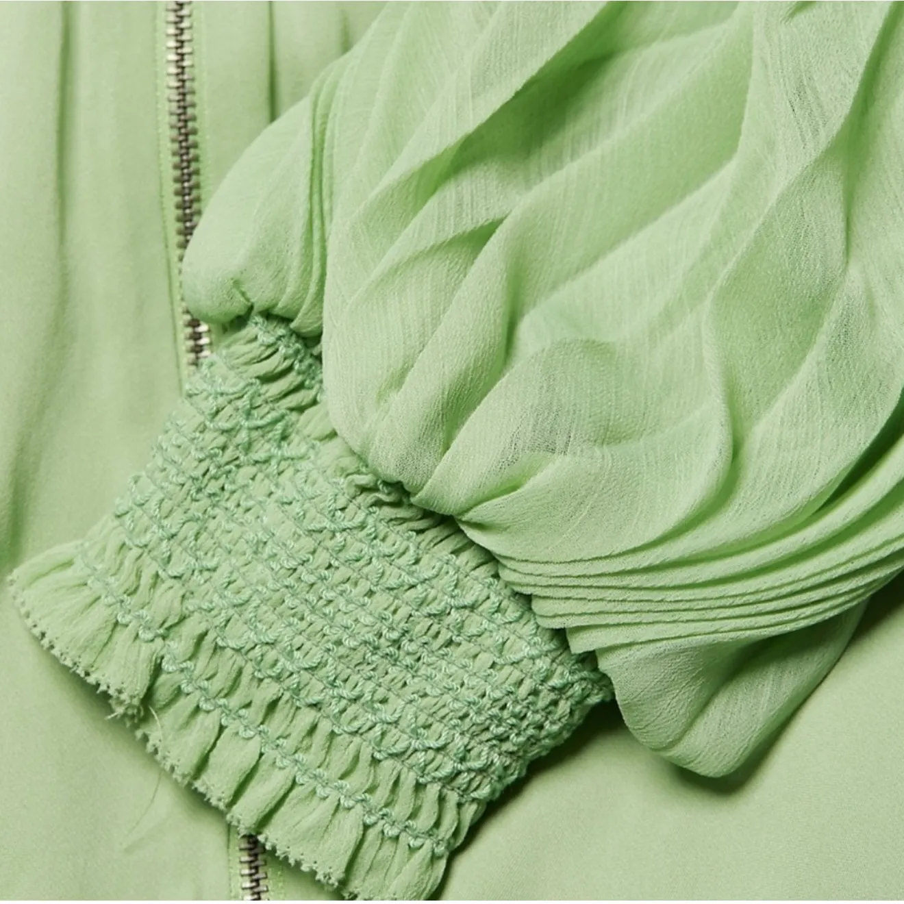 NWT Alice‎ + Olivia Antonette Crew Neck Mini Dress Color: Sea-foam Sz XS $465 - Image 6