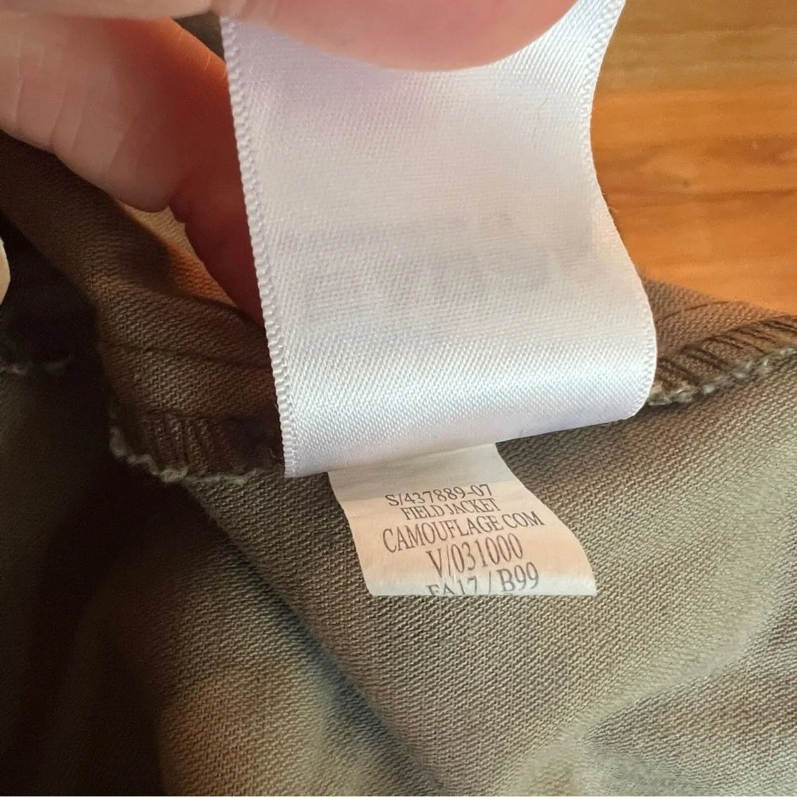 Old Navy Womens XS Camo Utility Jacket green drawstring cotton - Image 7