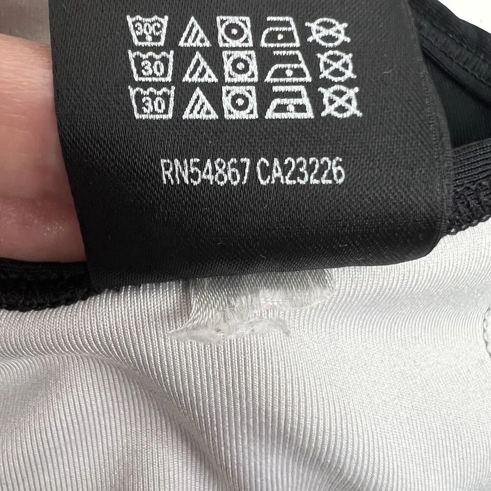 Victoria’s Secret PINK Sz M Sports Bra Ultimate Unlined Gray Front Zip Close - Image 11