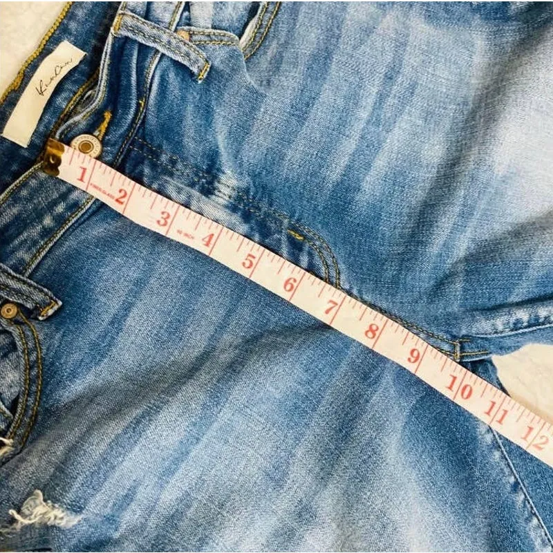 KanCan Benny Womens hi rise straight leg distressed jeans size 27 - Image 5