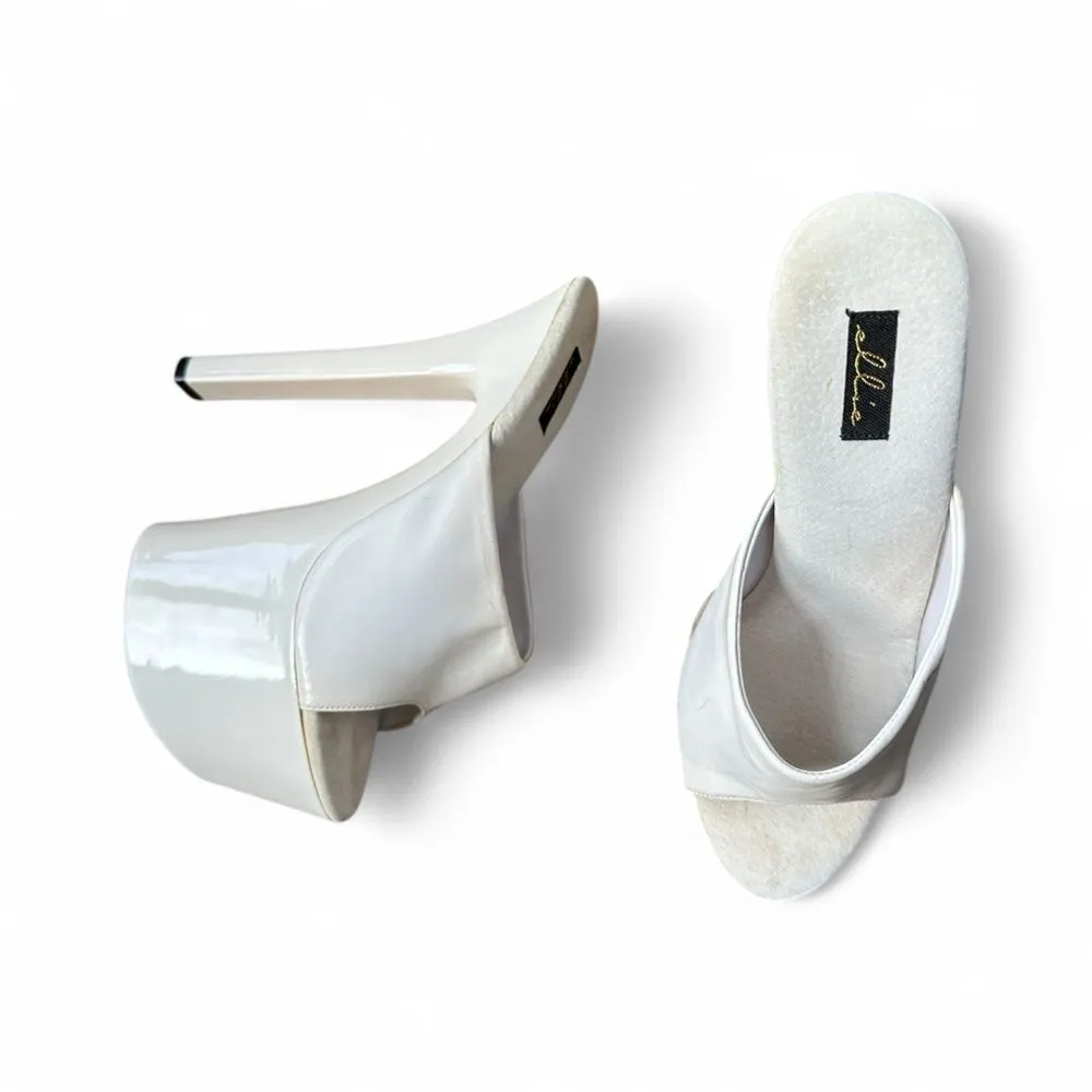 Ellie White Platform High Heel Shoes – Size 8 - Image 2