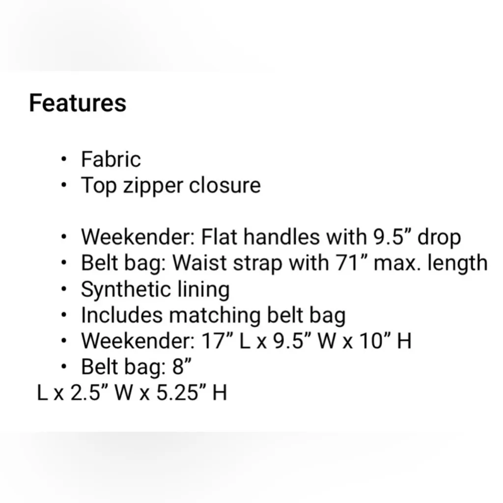 DSW Exclusive 2 pc set Weekender and Belt Sling bags in taupe and black - Image 6