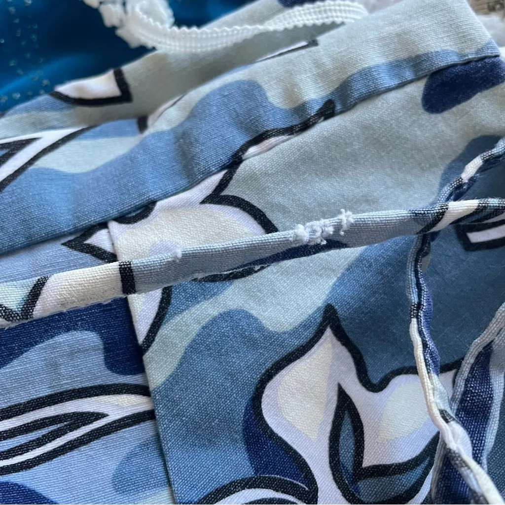 Vintage 90s Y2K Summer 3 Lot Bundle City Triangles Dress Angels Shorts Lapis Top - Image 5