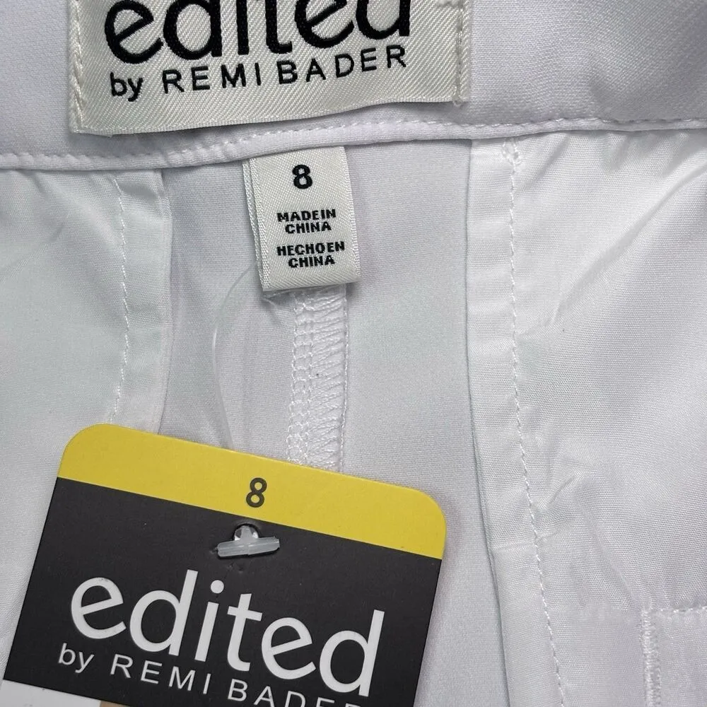 Edited by Remi Bader Women's Trouser Short Size 8 White NWT - Image 8