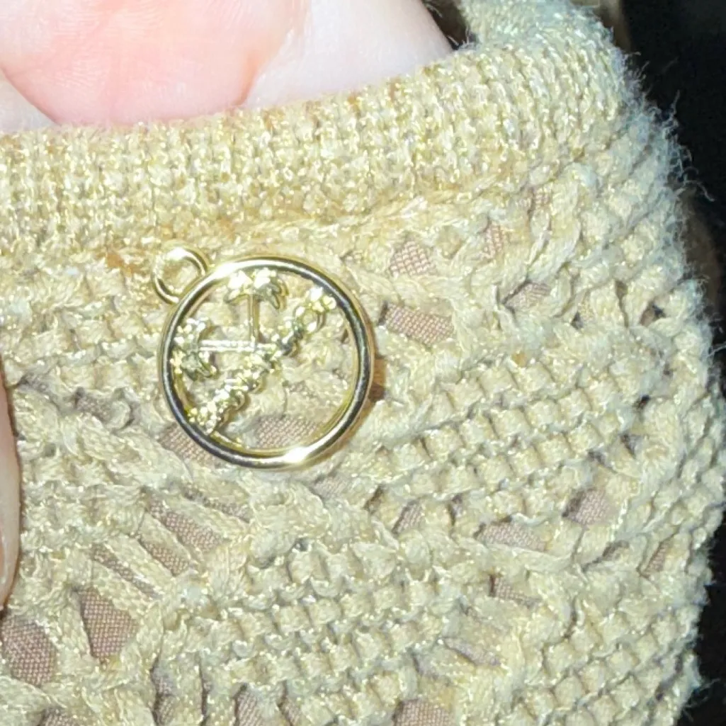 Revolve‎ x Bananahot Diamond Beige Crochet Cutout Dress / Beach Cover Up Small - Image 10