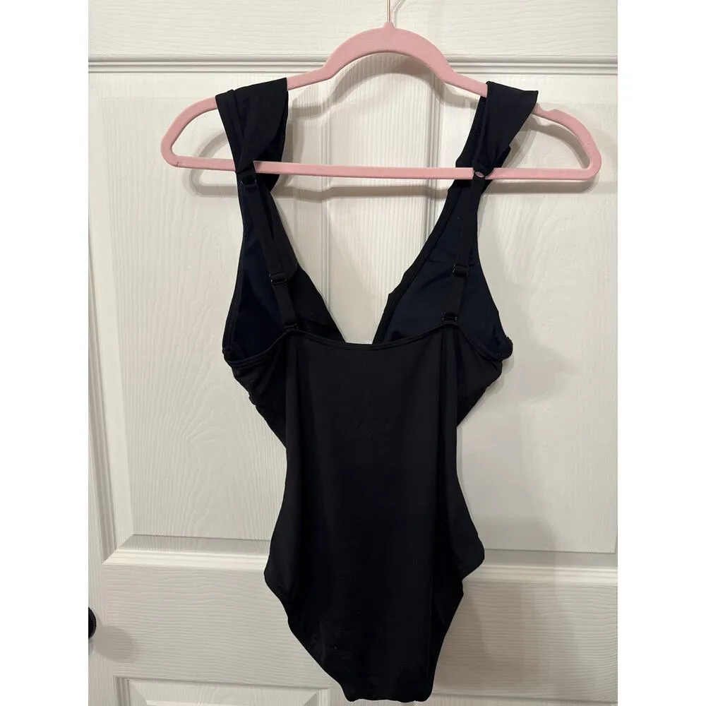 NWT SEA LEVEL Australia Eco Essentials Frill Black One Piece, sz US 6 - Image 10