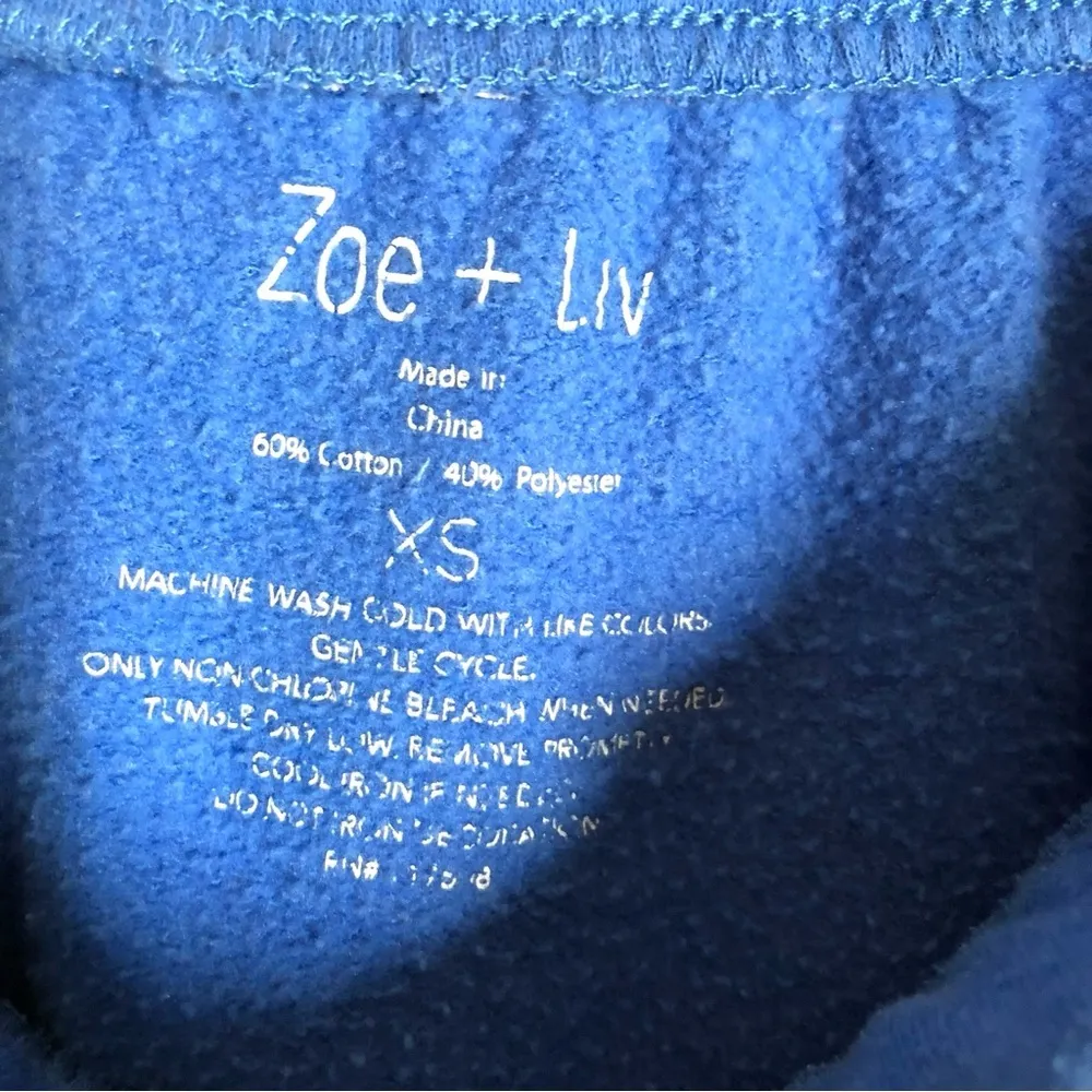 Jogger Sweatpants Blue Drawstring Pockets West Coast 92 Target XS Zoe + Liv - Image 5