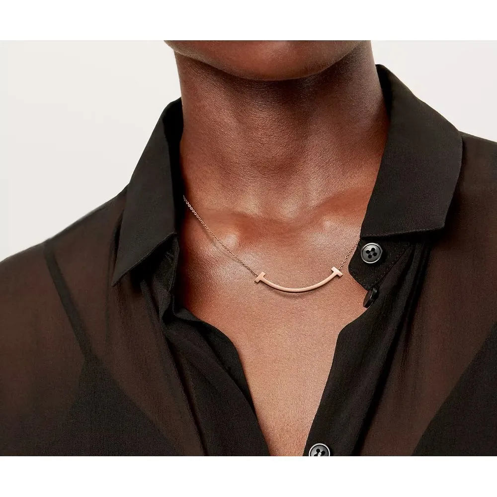 *NEW Rose Gold Filled Curved‎ Bar Necklace , 16-18 - Image 8