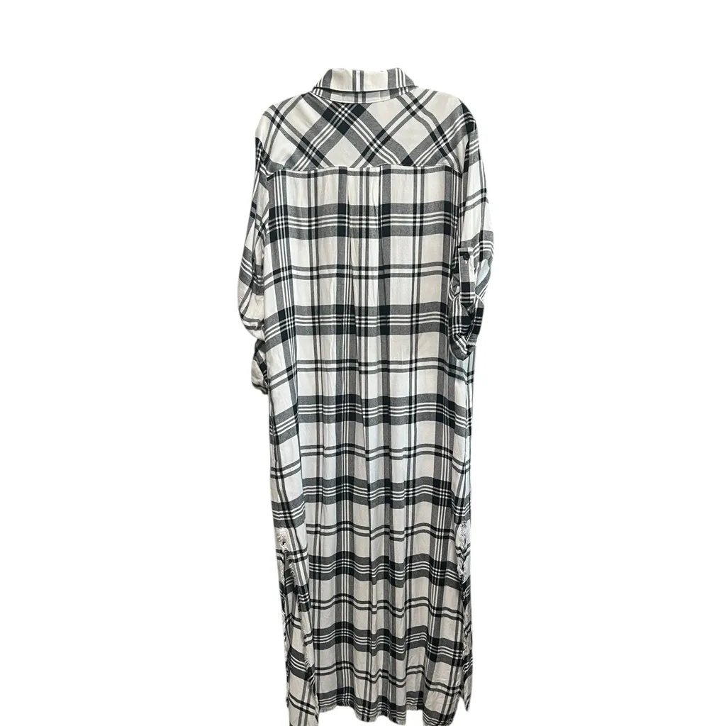 New Anthropologie Cloth and Stone Flannel Plaid Dress, Size Small, NWOT - Image 3