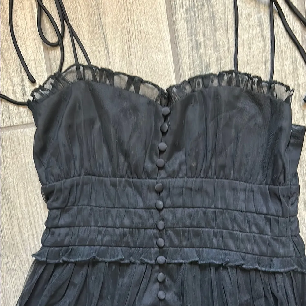 MAJORELLE Black Ruched Bustier Mini Dress - Image 3