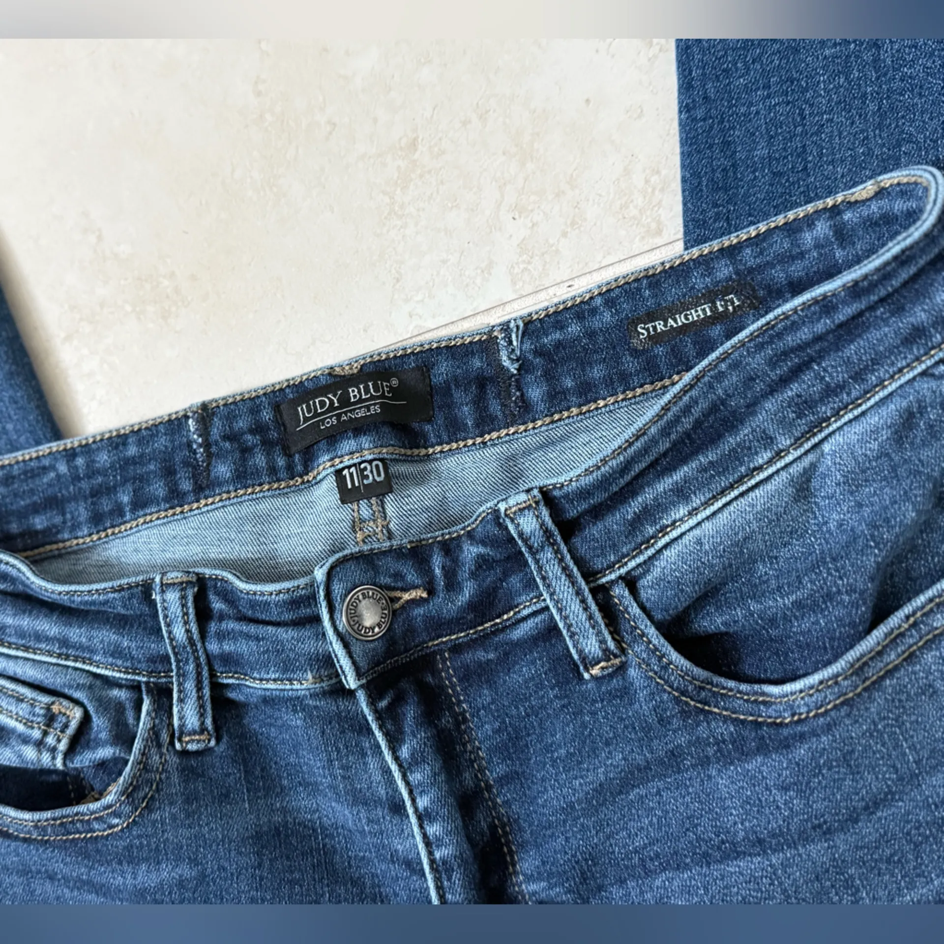 Judy Blue Blue Wash Skinny Jeans Size 11/30 Comfy Everyday Stretch Fit - Image 3