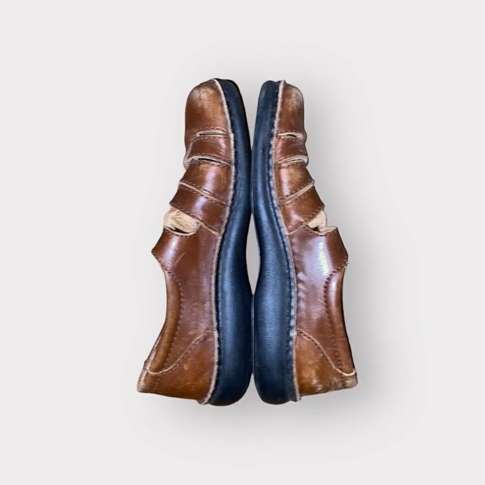 Footprints Brown Leather Shoes Size 11.5 Brown - Image 5