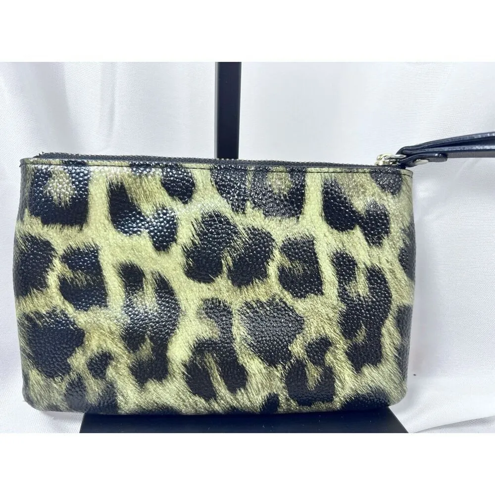 Kate Spade Leopard Wristlet Nylon Pouch Strap‎ - Image 4