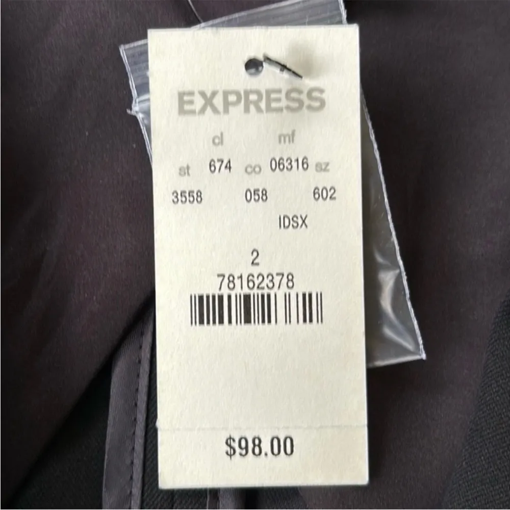 NWT Express Notch Collar Blazer Black Size 2 - Image 3