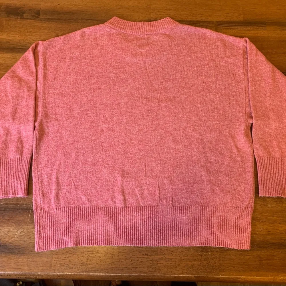 A New Day Sweater XL pink soft oversized Crewneck Valentines Day Winter Warm - Image 4