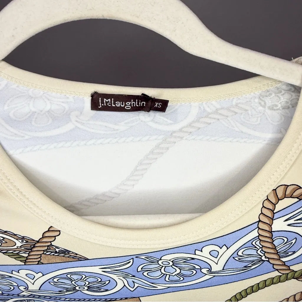 J.McLaughlin Nautical Rope Print Top Size XS - Image 2