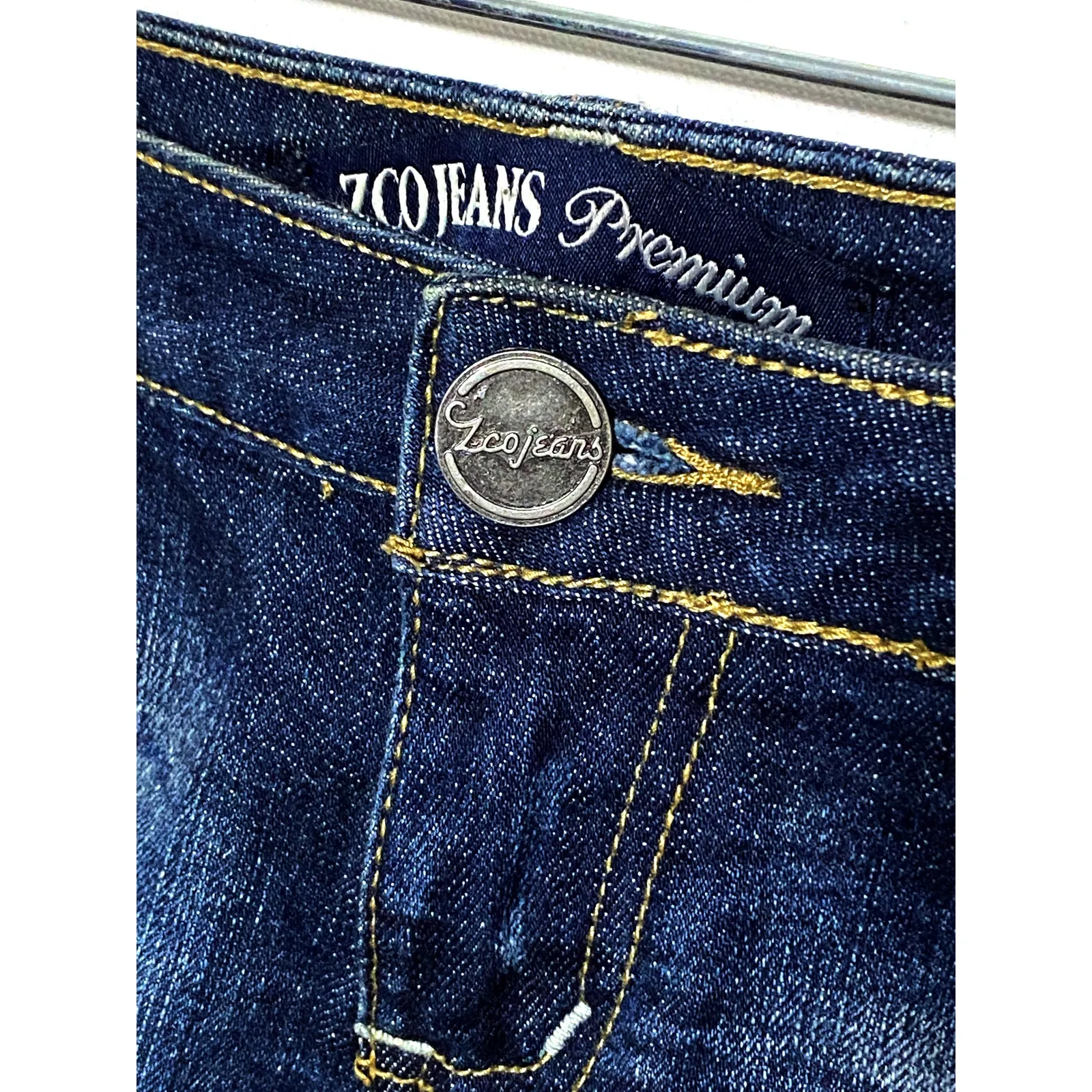 ZCO Jeans Premium Shorts Juniors 3 Distressed Cut Off Raw Hem Frayed Stretch Y2K - Image 3