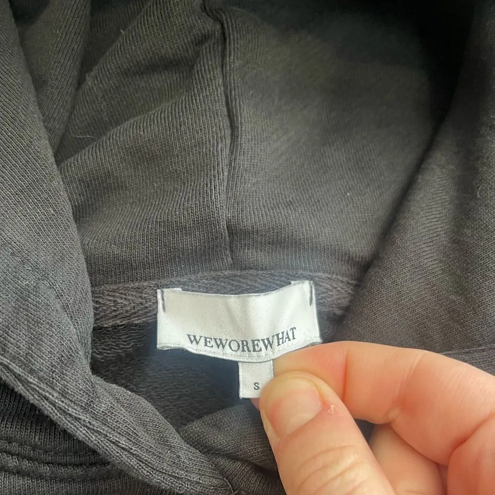 WeWoreWhat Black Oversized Hoodie Size Small! - Image 3