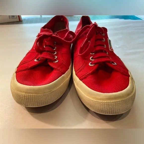 Superga Red sneakers,‎ sz 11 women’s - Image 3