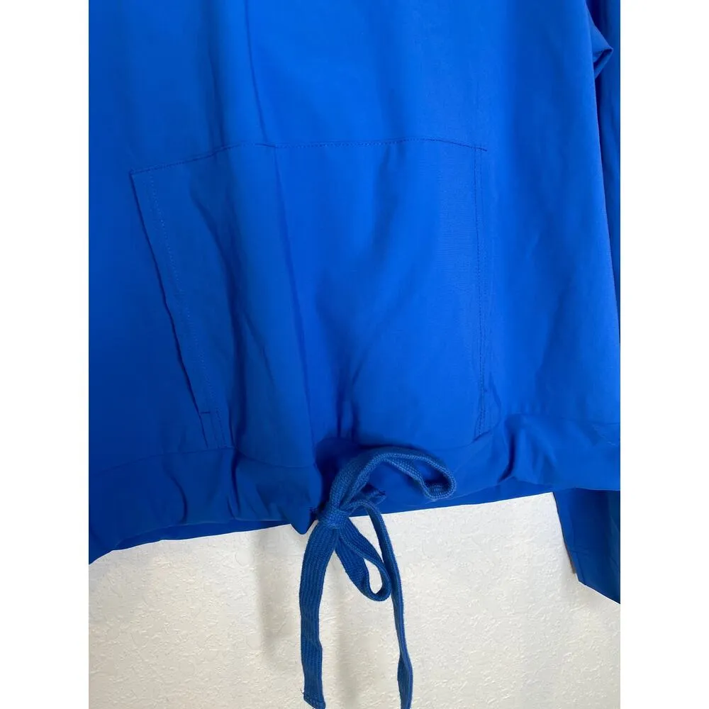Kinona Hit The Range Longsleeve Golf Hoodie Blueberry Blue EUC Sz S Stretchy - Image 2