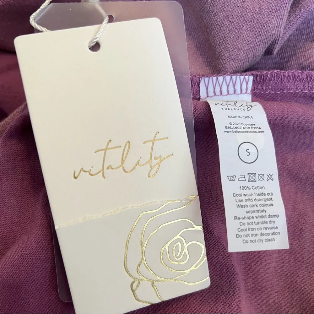 VITALITY The Riley Tee Dress Purple - Image 7