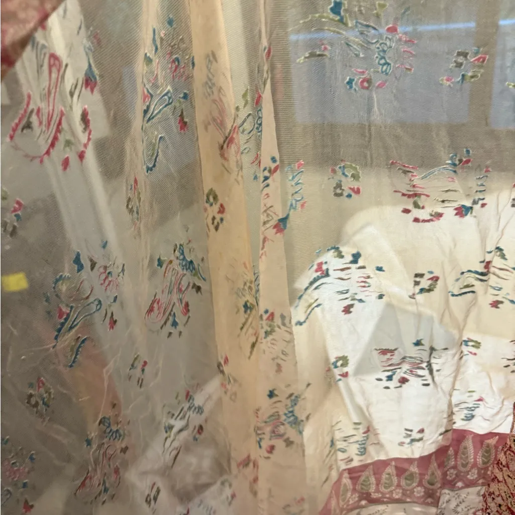 India Colorful Print Scarf / Shawl Pink - Image 3