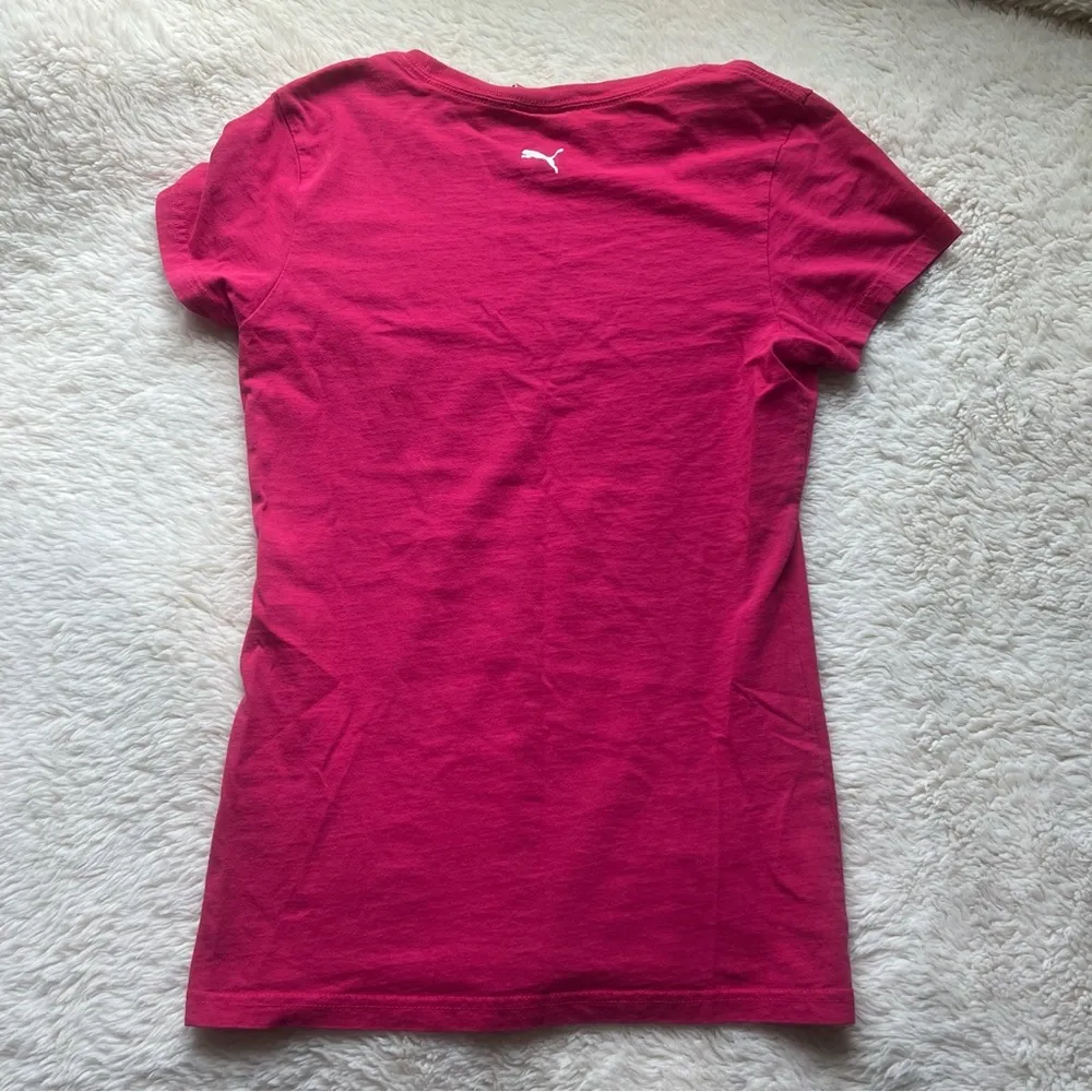 Puma Fuchsia Short Sleeve Tee - Image 2