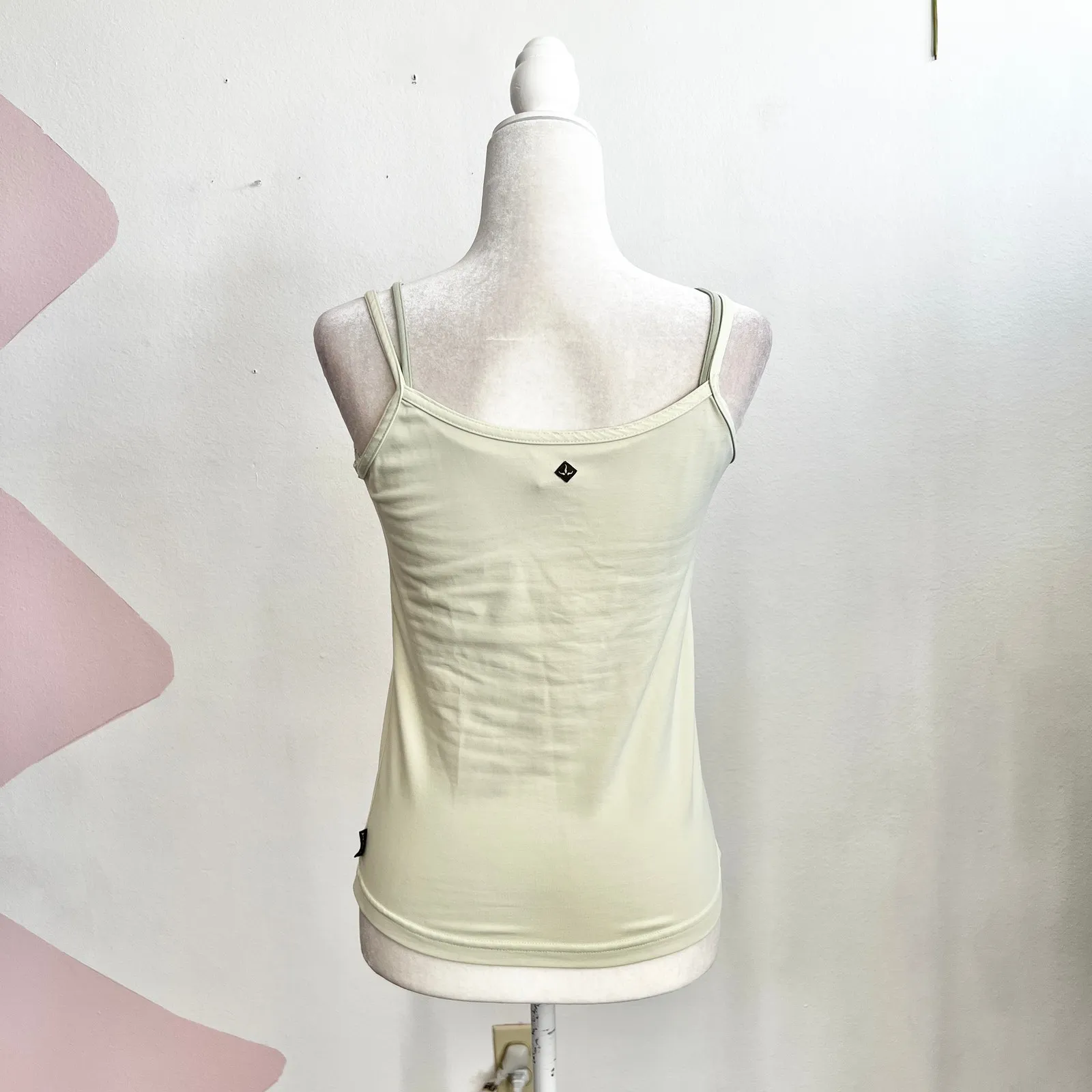 Prana Green Tank Top‎ Yoga Activewear Minimalist Hiking Built In Bra Medium - Image 2
