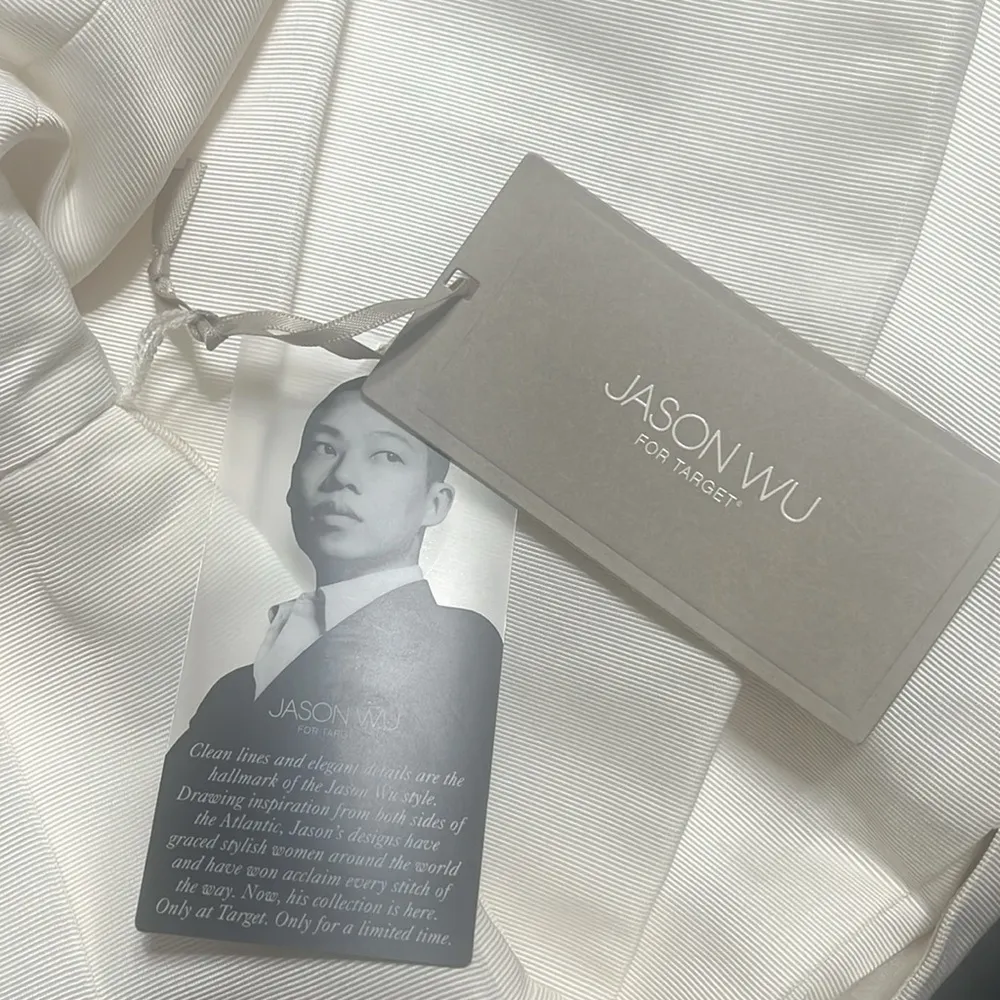 Jason Wu for Target Dress Sz 2 Pleated Beaded Lace Trim Feminine Side Pockets - Image 6