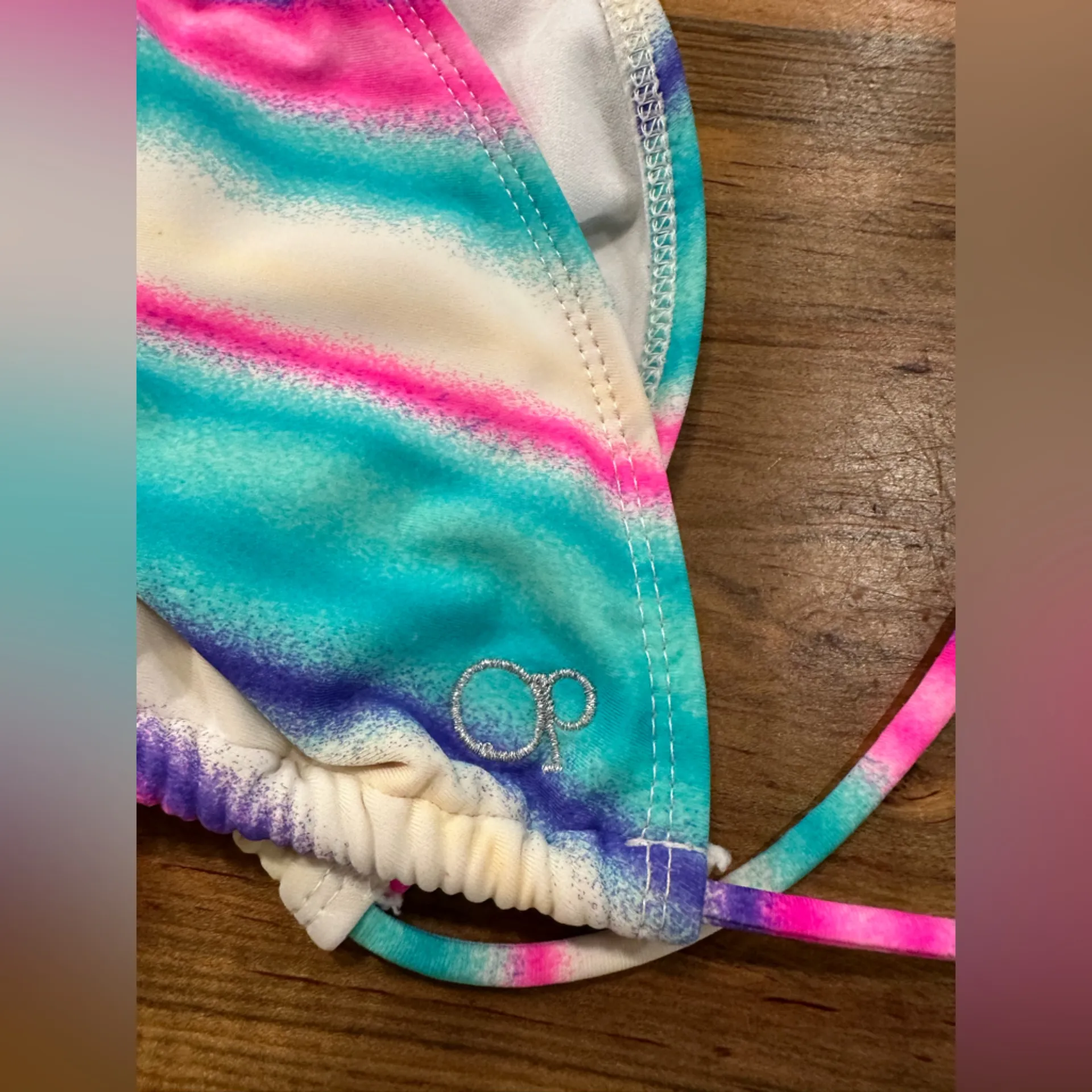 OP Multicolor fringe  Bikini top - Image 3