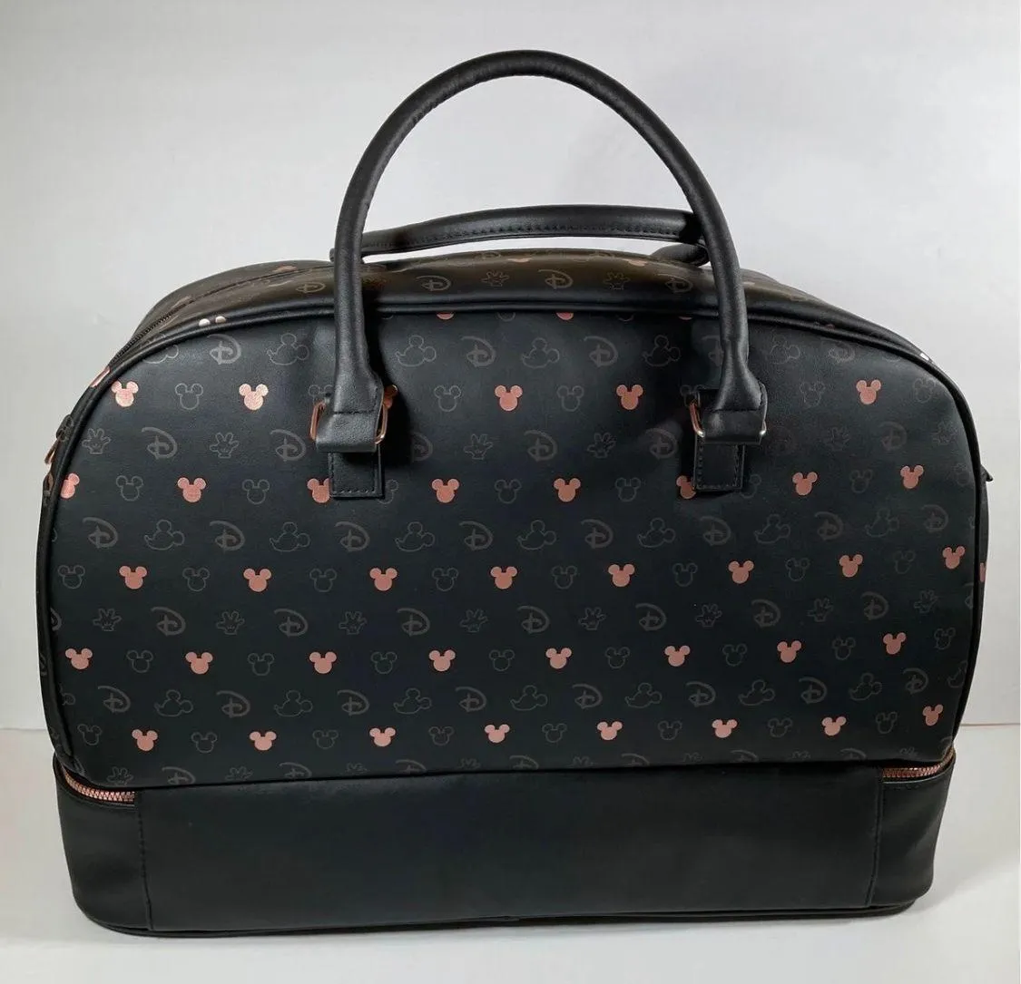 Black/Rose Gold Weekender Bag - Image 3