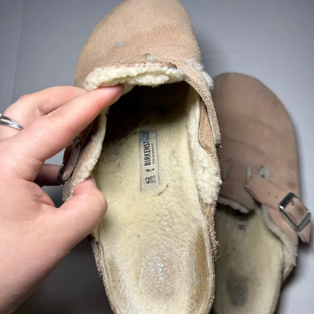 Birkenstock Boston Shearling Lined Clogs Narrow - Image 4