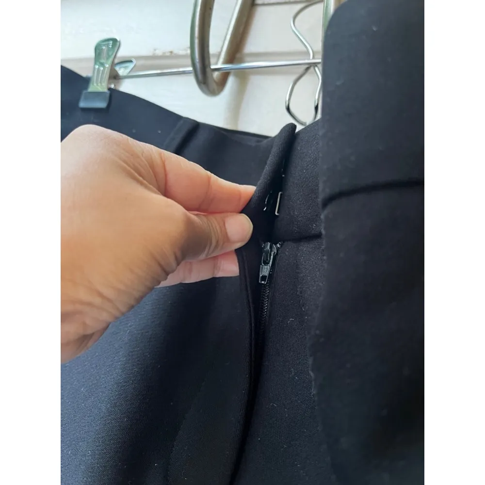 LOFT Slim Fit Black Career Office Pants Dress Pants trousers with stretch - Image 5