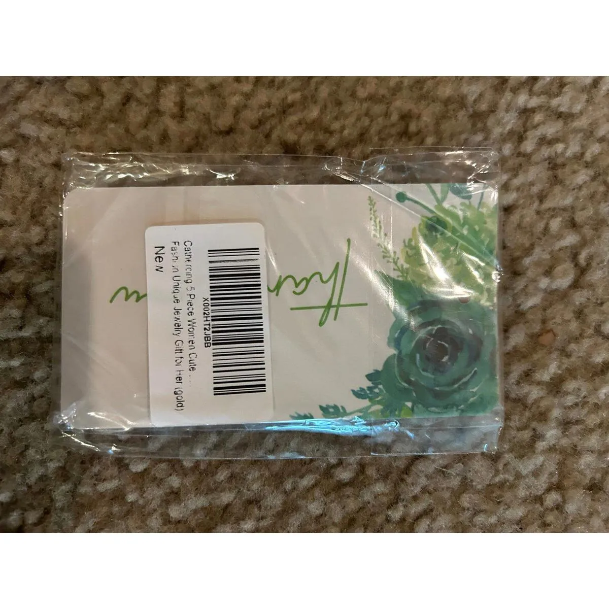 Gold tone fashion earrings Cathercing 5 pcs women cute jewlery - Image 2