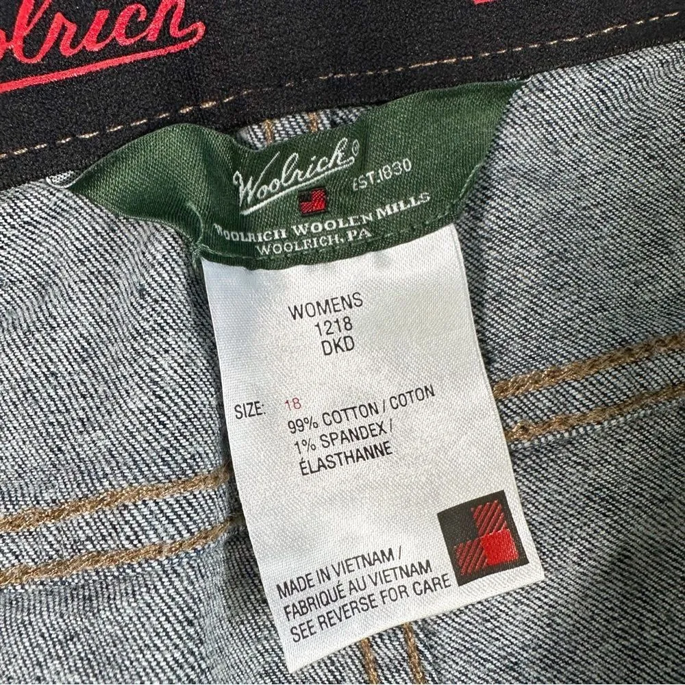 NWT Woolrich Womens 18 Bryton Reflex Stretch Tummy Control Panel Boot Cut Jeans - Image 6