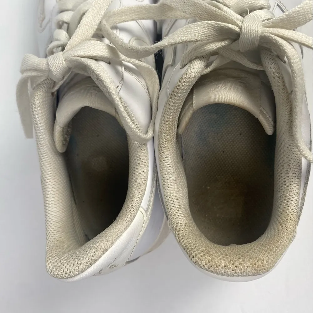 Nike Shoes Womens 8.5 Air Force 1 Athletic Low Sneakers DD8959-100 White Leather - Image 8
