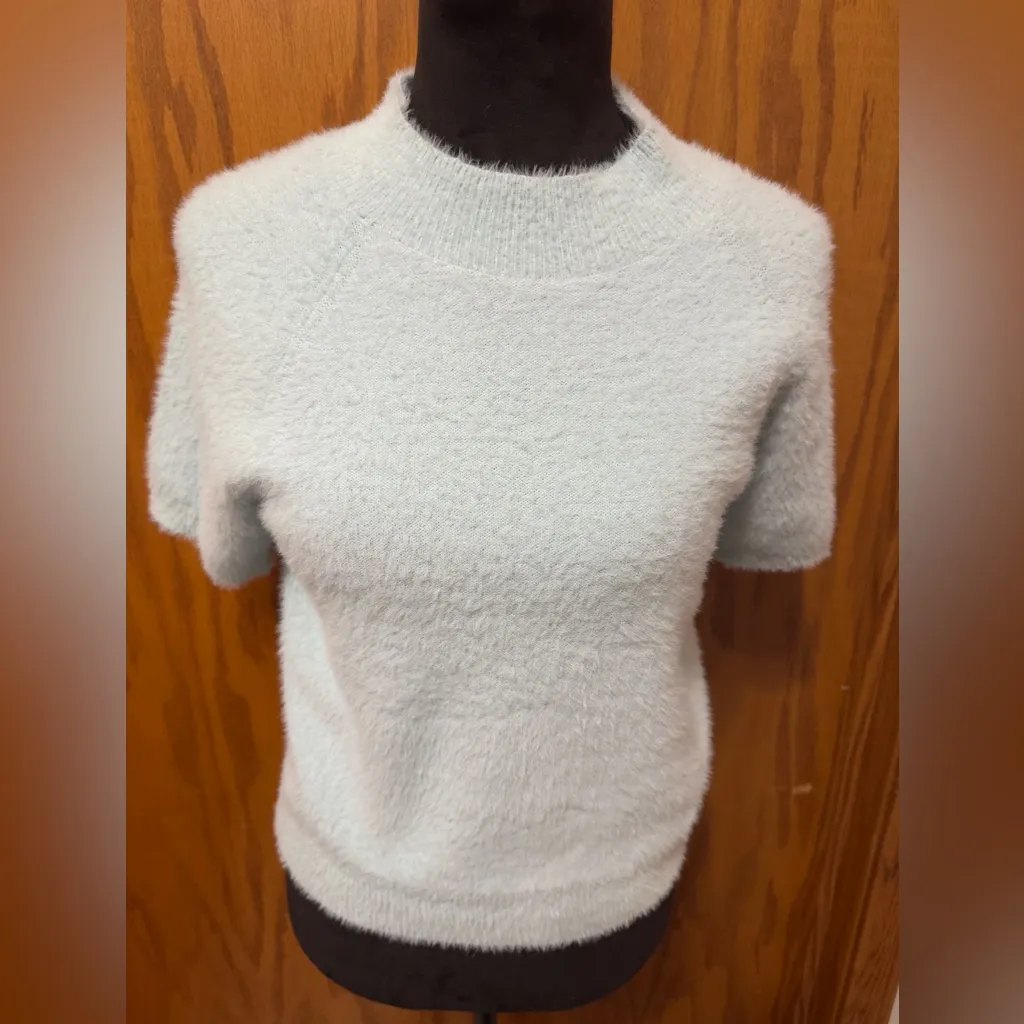 Anthropologie Pilcro Eyelash Baby Sweater Tee in Blue size Medium - Image 5