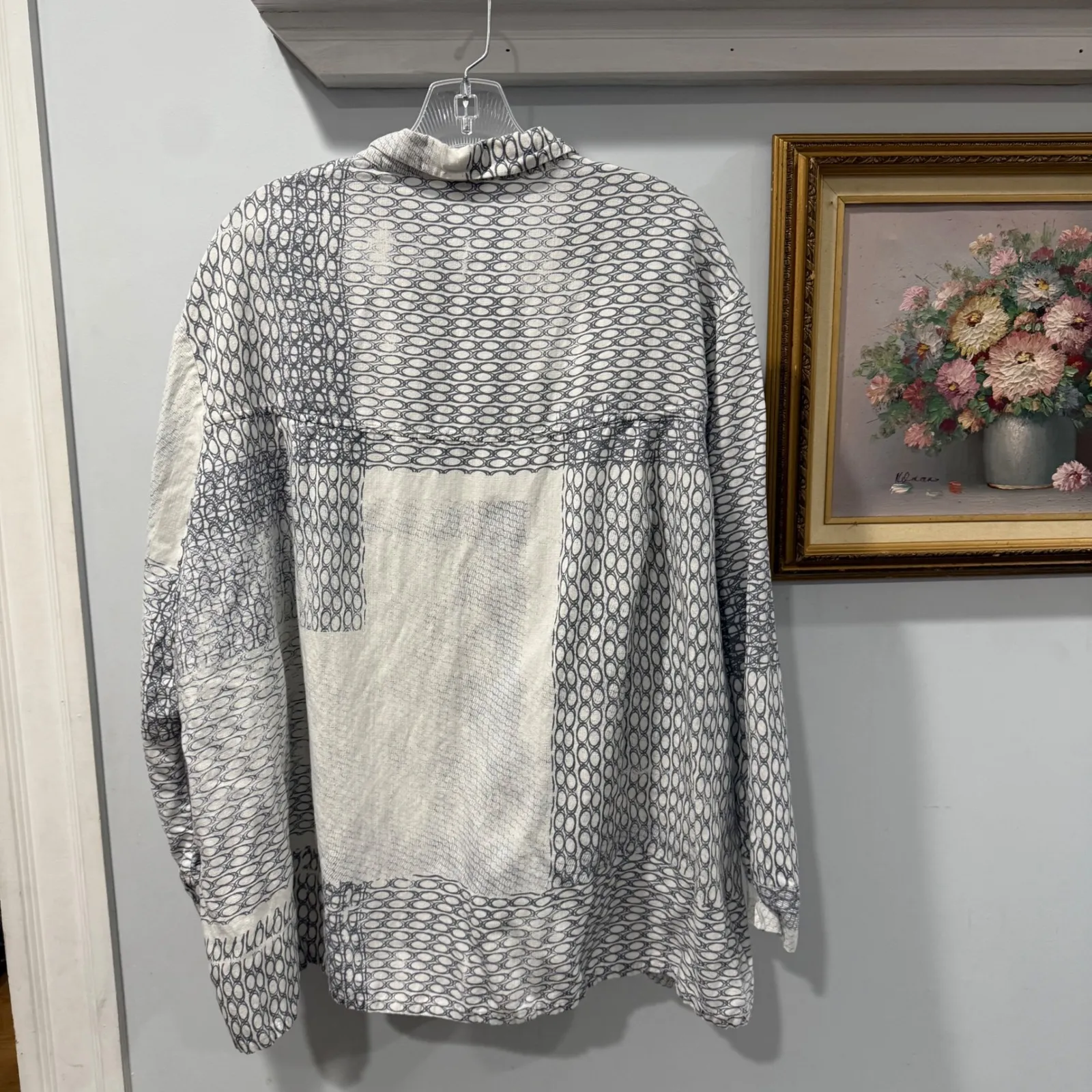 Poetry Tencel Linen Patchwork Print Button-Down Shirt – Women's US 16 / UK 20 - Image 2