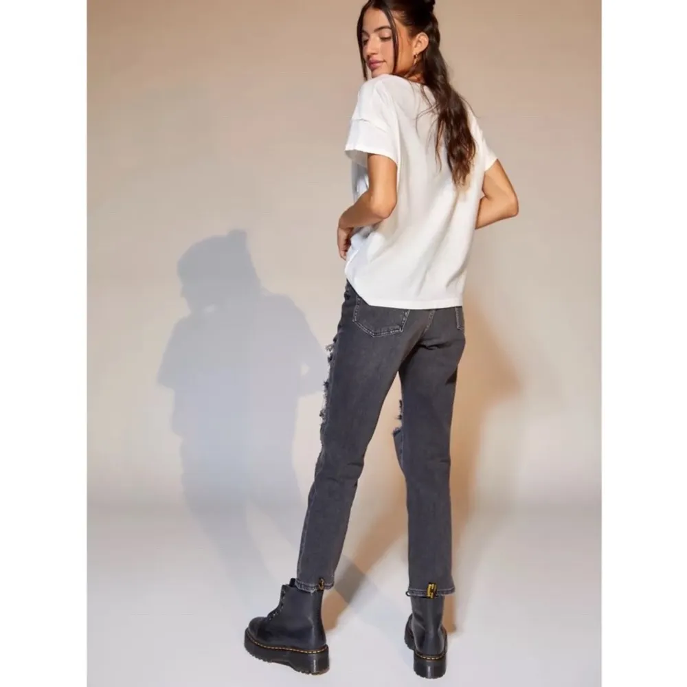 UO BDG Comfort Stretch Slim Straight Jean – Washed Black Denim - Image 4