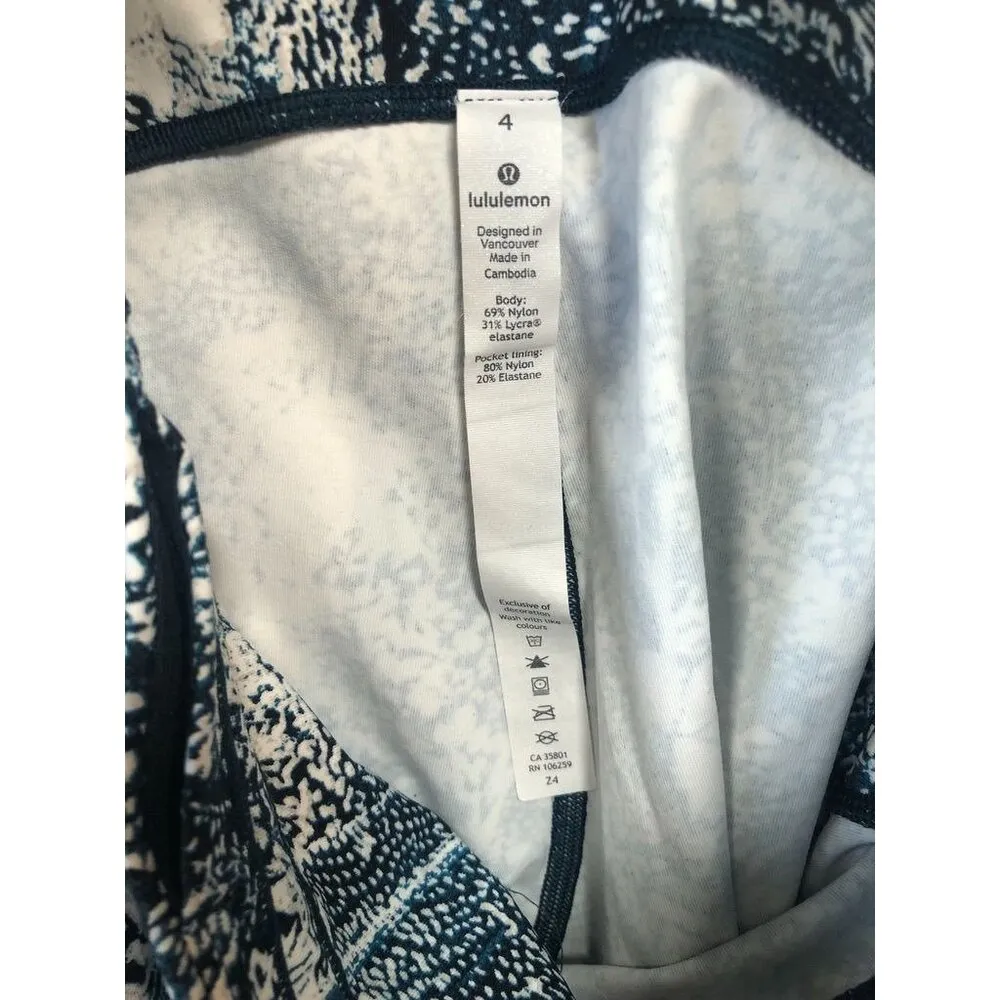 Lululemon Speed Up Tight 28" Luxtreme Wildwood Multi Print Leggings Women's 4 - Image 7