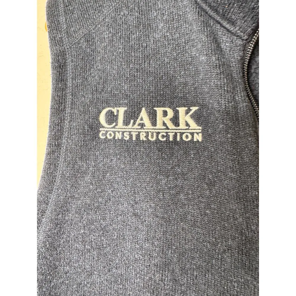 Patagonia Mens/Women Better Sweater Vest Company Logo Clark Construction Medium Blue - Image 2