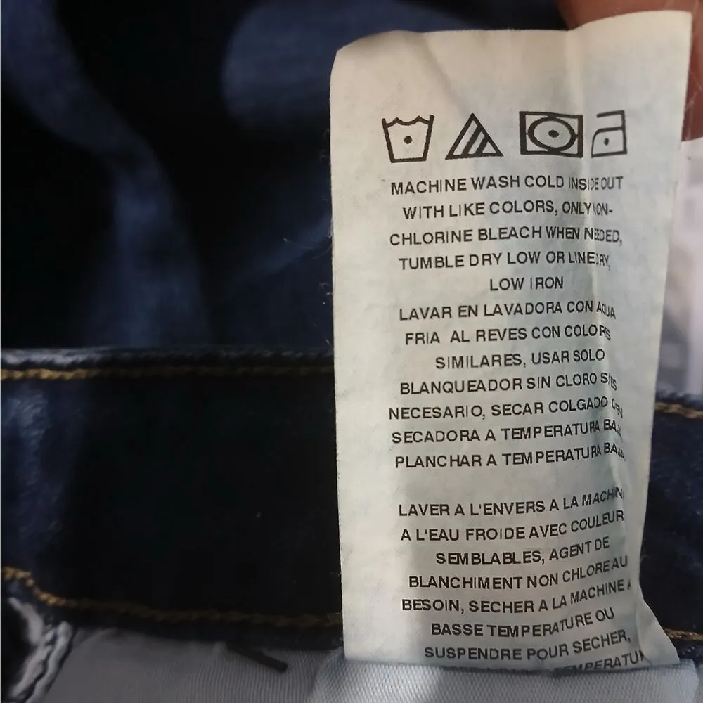 Lee Bootcut Jeans Womens 8 Short Blue Dark Wash Denim Mid Rise Western Gorpcore - Image 12