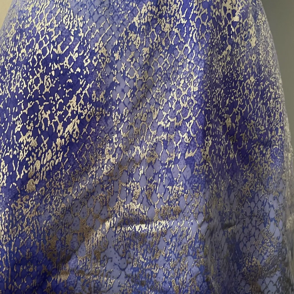 VENUS METALLIC SILVER & BLUE SWIM COVER-UP - Image 4